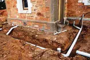 outside drainage Leatherhead